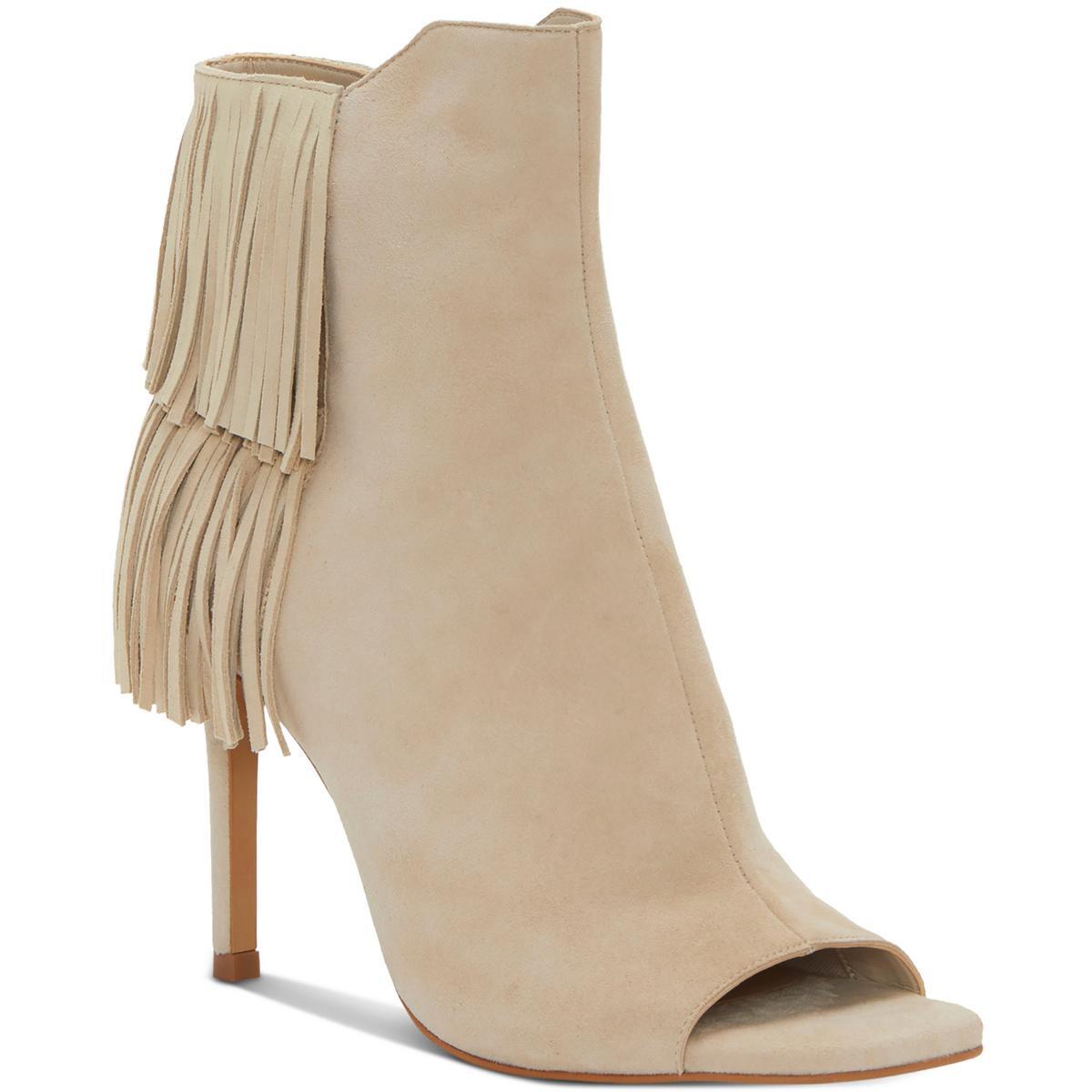 Женские замшевые ботильоны Vince Camuto Amenala бежевого цвета, размер 10, средний (B, M), BHFO 3141