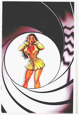 CAVEWOMAN GANGSTER #3 SPECIAL  BOND   EDITION NICE/TOPLESS VIRGIN SET W/C0A.
