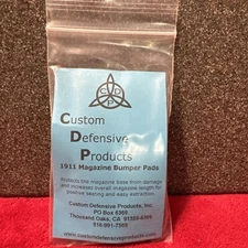1911 Magazine Bumper Pads (4) from Custom Defensive Products BRAND NEW  PACKAGE
