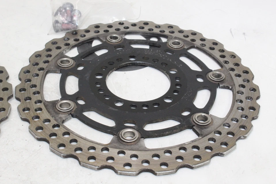 Rotores de freno delanteros izquierdo derecho Kawasaki Ninja 650r Ex650c 2009-11 discos OEM Foto 2 de 4