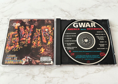Gwar America Must Be Destroyed CD ORIGINAL USA PRESS! Metal Blade 9 26807-2 OOP!