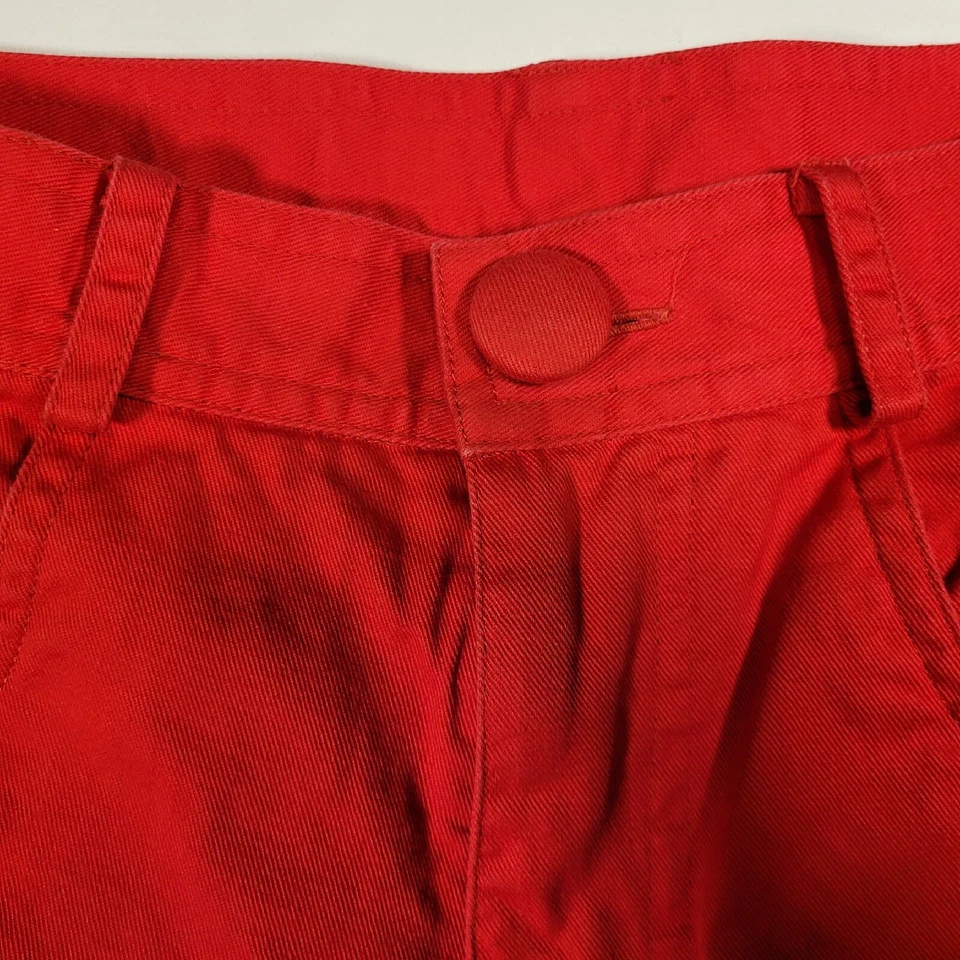 Pantalón De Colección Bouillabaisse por Deborah, Rojo Forrado Para Mujer Talla 6 Algodón Suelto RARO Años 80 Foto 3 de 4