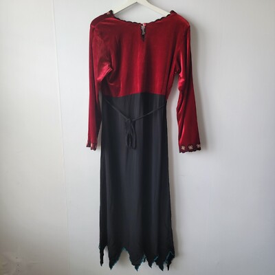 seventh avenue womens Red Velvet Floral Embroidered Boho v-neck Dress size L | eBay seventh avenue womens Red Velvet Floral Embroidered Boho v-neck Dress size L | eBay