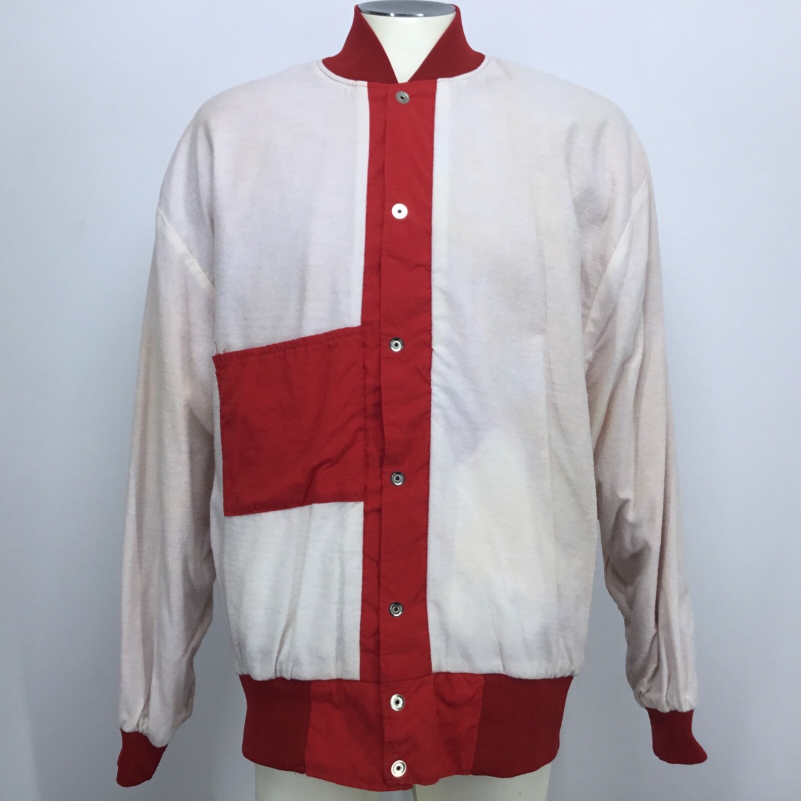 Vintage Men Sz XL Baseball Jacket Ripon Athletic Lined USA Made 90s