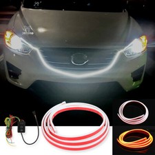 71 Dynamic Car Hood Exterior Strip Lights Turn Signal For Mazda 2 3 6 Cx-5 Cx-3