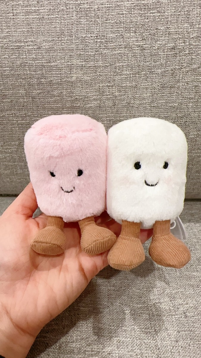 AUTHENTIC Jellycat Amuseable Pink and White Marshmallows Brand New