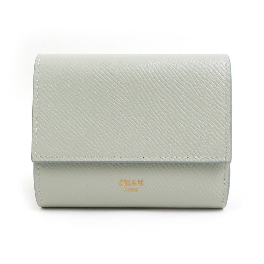 Auth CELINE Trifold Wallet Light Green Leather - 55907k | eBay Auth CELINE Trifold Wallet Light Green Leather - 55907k | eBay