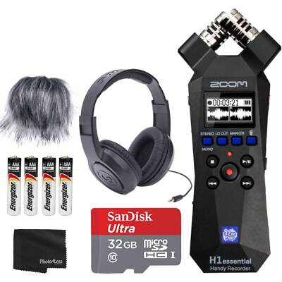 Zoom H1essential Handy Recorder Bundle with Accessories