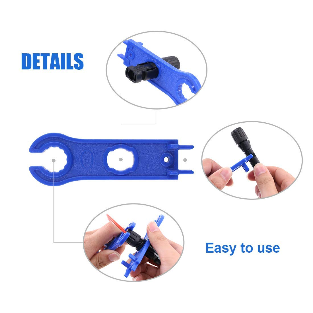 6 Pairs Solar Cable Connectors – Male/Female Waterproof PV Connectors For 2.5-6mm2 Cables, IP67 Rated