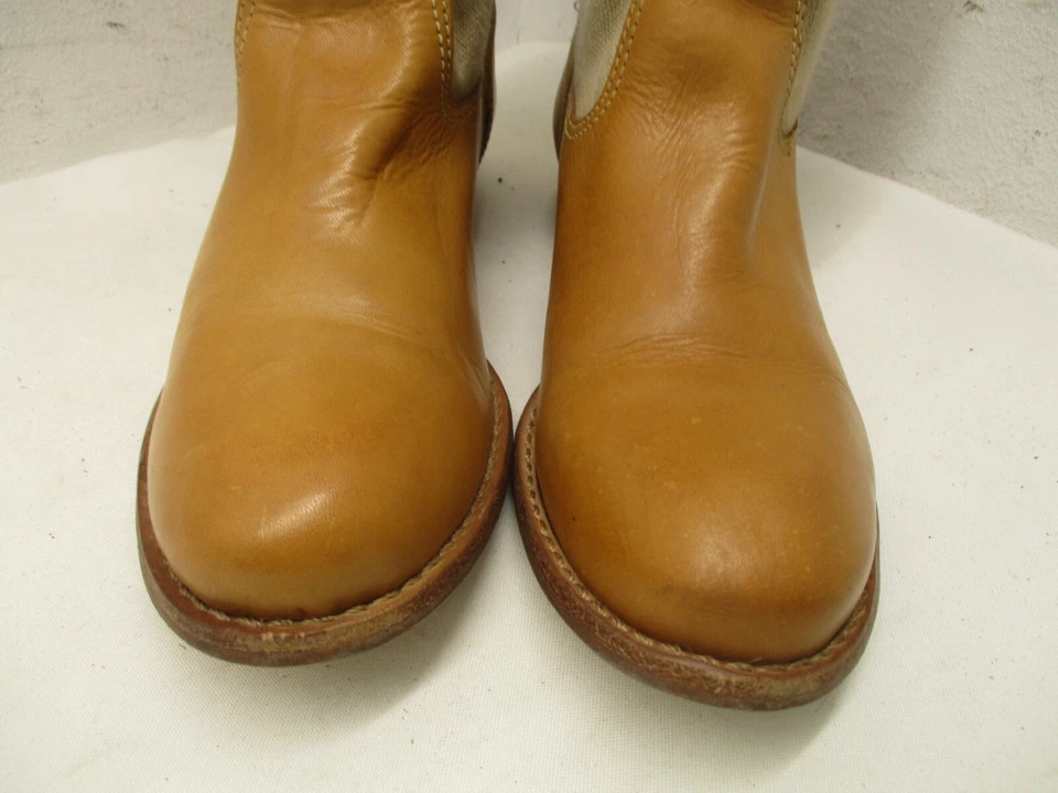 Botas Matisse Coachella de cuero camel de lona a media pantorrilla para mujer talla 6,5 M Foto 3 de 4