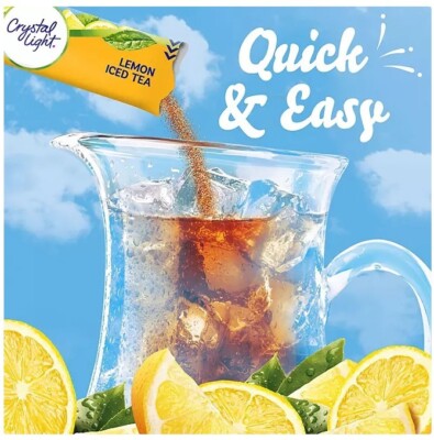 Aazon.co : Crystal Light Natural Leon 16 Pitcher Packs, Iced Tea, 4
