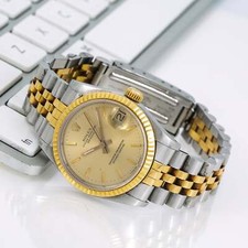 Rolex Datejust 31mm Two-Tone Champagne Stick Dial Jubilee Bracelet - 68273 5