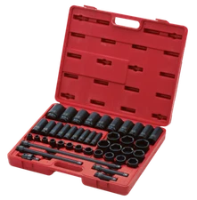 Sunex Tools 2568 43 Pc 1/2" Dr. Sae Master Impact Socket Set NEW!