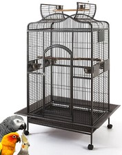 X-LARGE Dome Bird Parrot Open Top Perch Macaw Green Cheek Conure African Grey