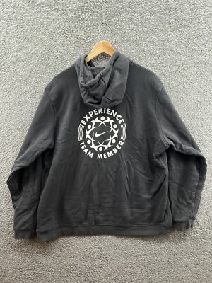 Nike Anthracite Fleece Club Hoodie 835585-060 Experience Team