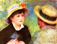 Les Canotiers by Pierre-Auguste Renoir Giclee Fine Art Print Repro on Canvas