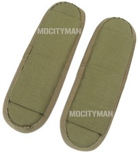 Eagle Slip On Khaki Shoulder Pads Set Fits Plate Carrier with 2" Wide Strap