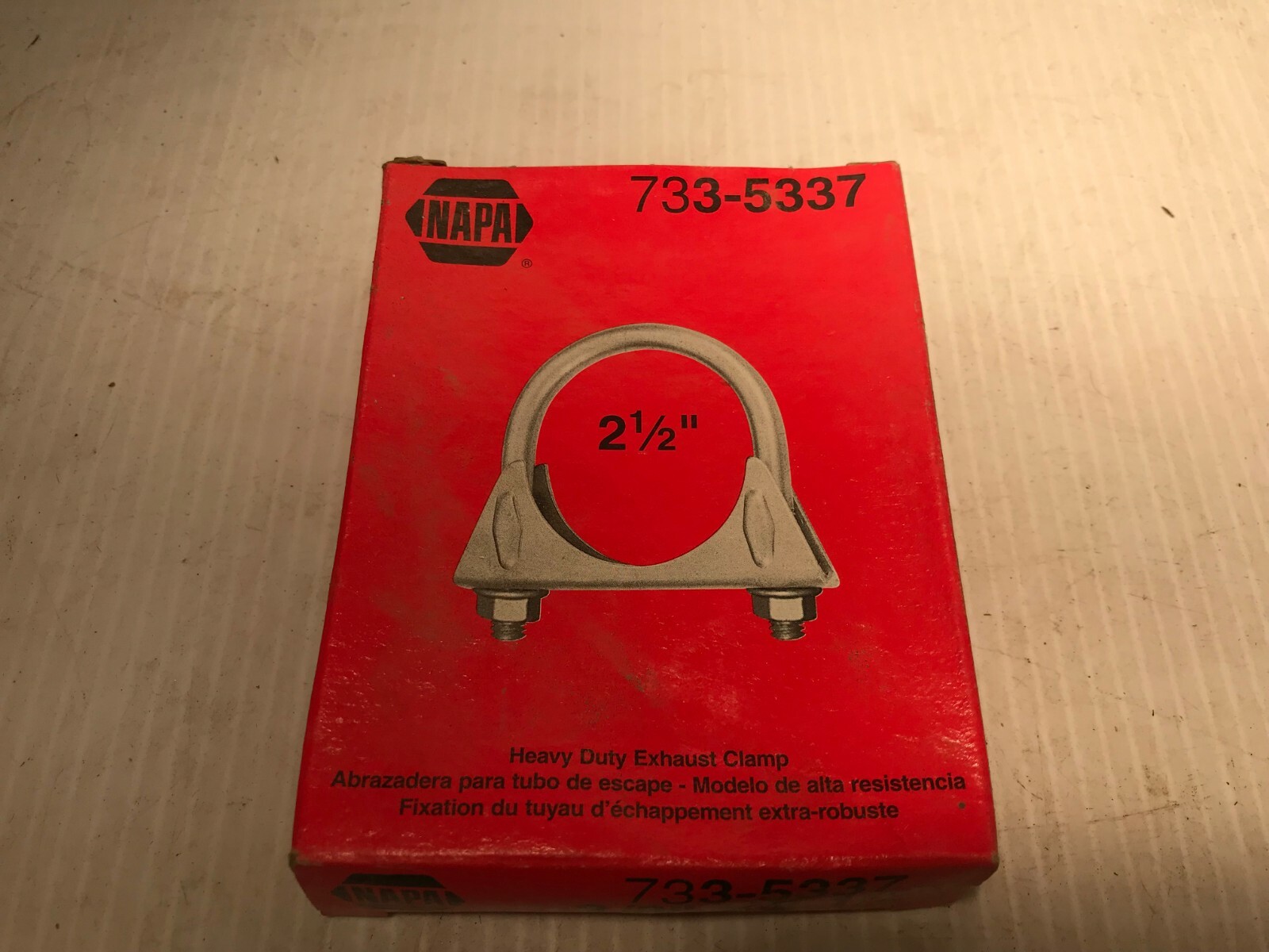 7335337 GENUINE NAPA 7335337 Exhaust Muffler Clamp 3/8" x 21/2" .375