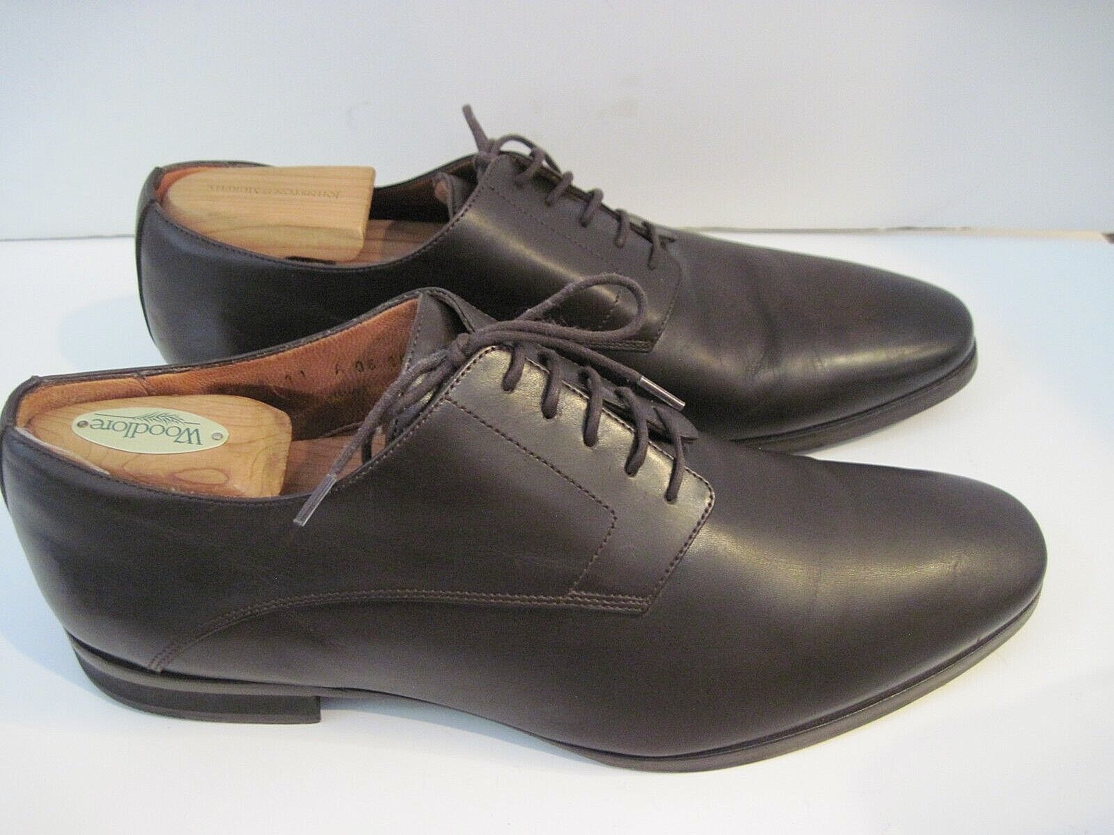 SAOLA Wolf & Shepherd Oxford Dress Shoes Brown Leather Lace Up Size US 11
