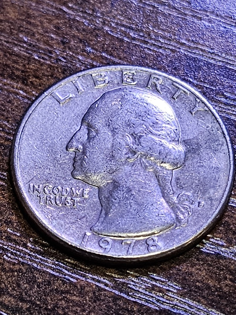 1978 D Washington Quarter ERROR Coin! FILLED in 