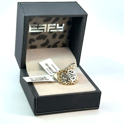 NIB EFFY sterling silver and 18k ring size 7 retail $1092