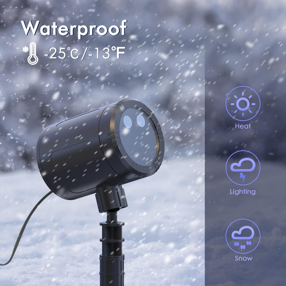 Christmas Projector Lights Outdoor, 2024 New Upgrade Moving Starry