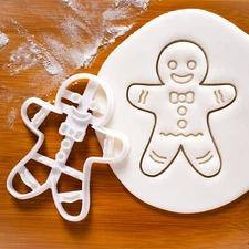 Happy Gingerbread Man Cookie Cutter - Christmas xmas winter festival yule season
