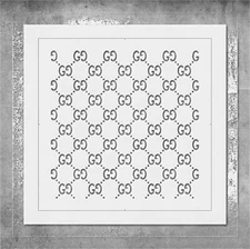 GG Pattern Stencil Template Reusable for Wall Art, DIY Crafts, Fabric Painting