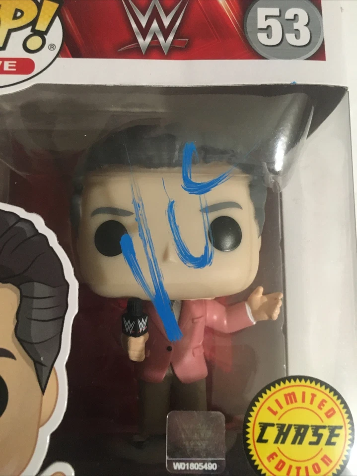 Funko POP firmado por Vince McMahon Wwe Chase con prueba exacta RARO WWE autógrafo WWF Foto 4 de 4