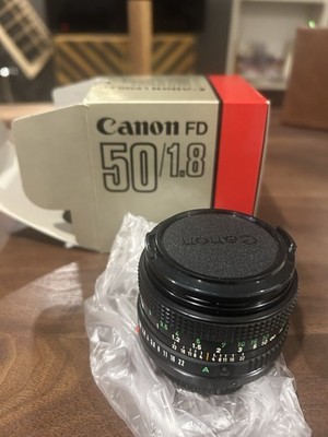 Canon FD 50mm /1.8. Perfect Condition.Still In Original Packaging