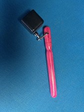 Hot Pink Wood Handle Chalk Holder for Billiards Pool