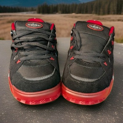 éS Es Symbol Mens Us 10.5 Black/Red Trainers Vintage Sneaker Skate Shoe Og Y2K