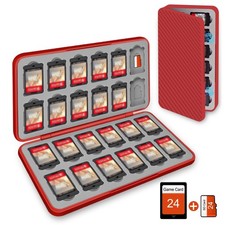 AMOACCESSORIES Red 24 Slot Game Card Case