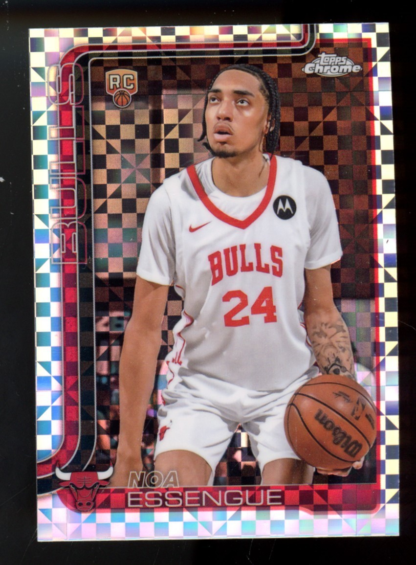 2025-26 TOPPS CHROME X-FRACTOR NOA ESSENGUE RC # 262 BULLS