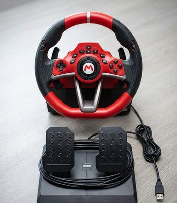 Hori Kart Racing Wheel Pro Deluxe Mario Nintendo Switch PC