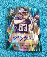 2015 Spectra Rookie Autograph MyCole Pruitt Rookie Blue Signature 29/50 #215