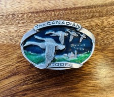 Vintage 1983 The Canadian Goose/ Bergamot Brass Works D-146 Made In USA Buckle