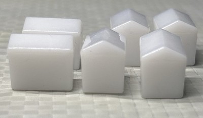 Pandemic Legacy Season 1 Research Station Tokens 6 White Pieces