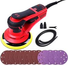 PioneerWorks Sheet Sander with 12 Sanding Paper, 350W Brushless Motor Finishi...