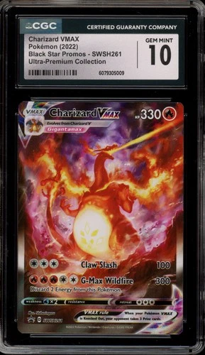 Pokemon Charizard VMAX Ultra-Premium Coll. Full Alt Art Promo SWSH261 CGC 10