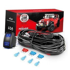 16AWG 2Leads Light Bar Wiring Harness Kit 5Pin LED POD Lights Wiring-2 Leads
