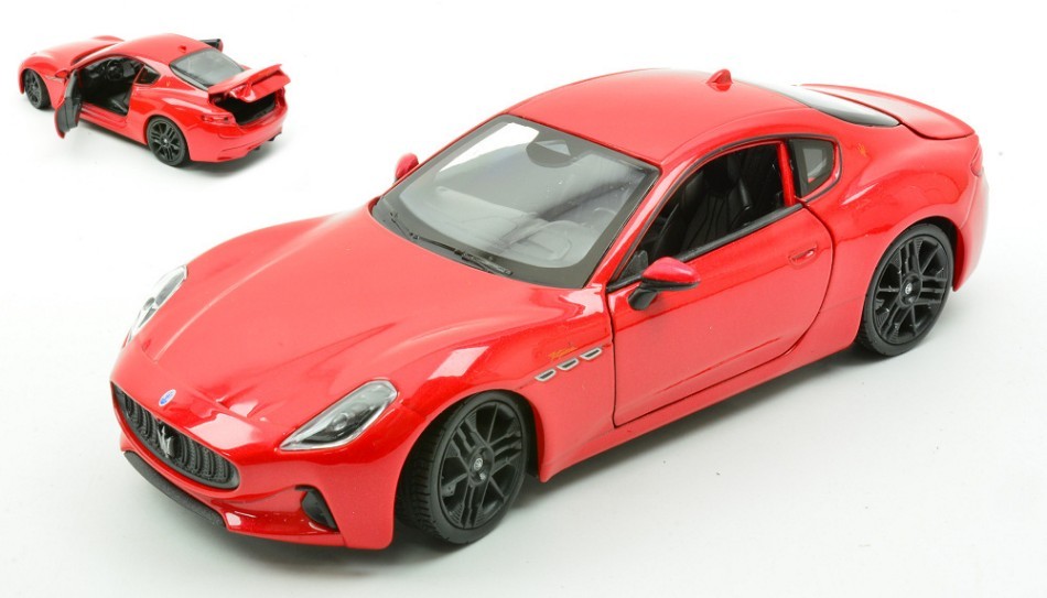 Modellino auto scala 1:24 MASERATI GRAN TURISMO F RED diecast modellismo statico
