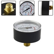 50mm 1/4 Thread 0-180PSI 0-12Bar Air Pressure Gauge For Air-Compressor - UK
