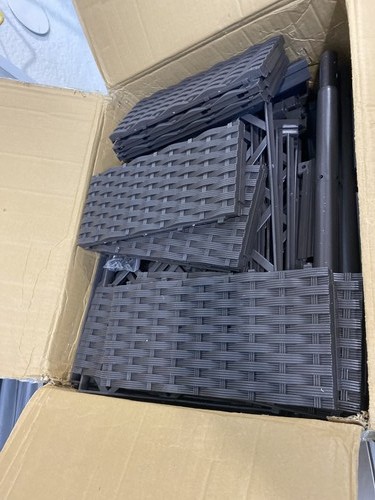 USED4PCS Plastic Plant Box with Trellis, Planter for Climbing Plant, Planter Box
