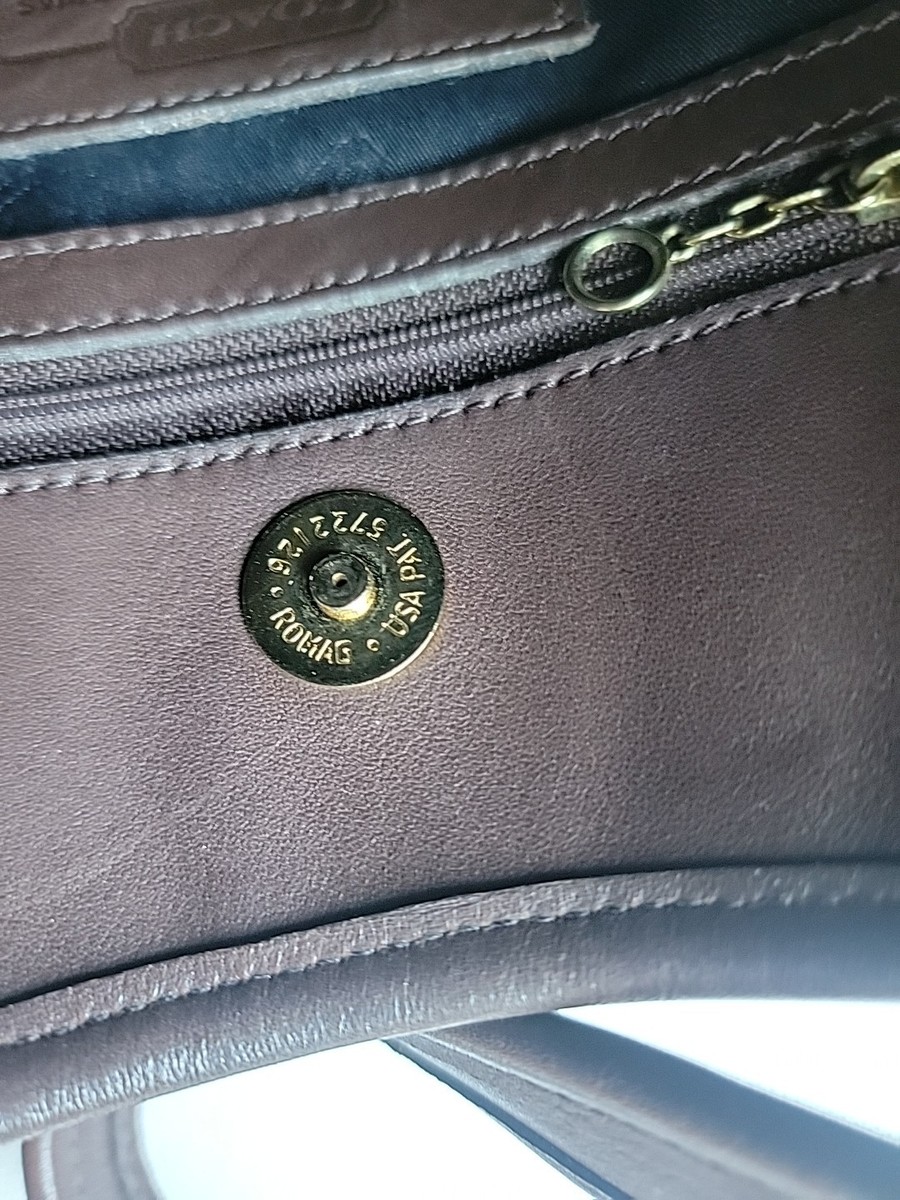 Vintage Coach Ergo Compartment Bucket 9047 Ink Shoulder Bag