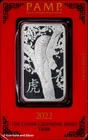 2022 PAMP Lunar Calendar Tiger 1 oz Silver Bar in Assay