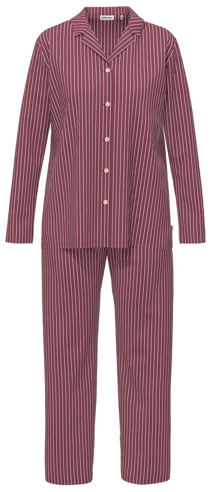 SEIDENSTICKER 91000 Schlafanzug / Pyjama lang 36-46 rot 34 - Bild 1 von 1