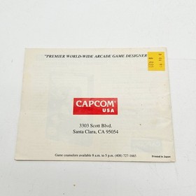 Nintendo CHIP N DALE RESCATE RANGER NES &iexcl;SOLO MANUAL!