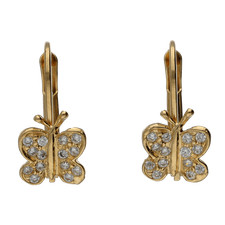 Earrings Child in Yellow Gold Zircone 430/6/102