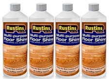 Multi-Purpose Floor Shine Polish for Wood, Vinyl Linoleum Rustins 1 L  x Case 4